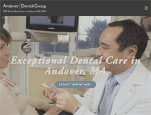 Tablet Screenshot of andoverdentalgroup.com